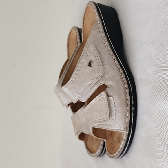 Finn Comfort Jamaika Double Strap Slide In Sandal Bisanzio Silver 39 8-8.5 - Picture 2 of 11